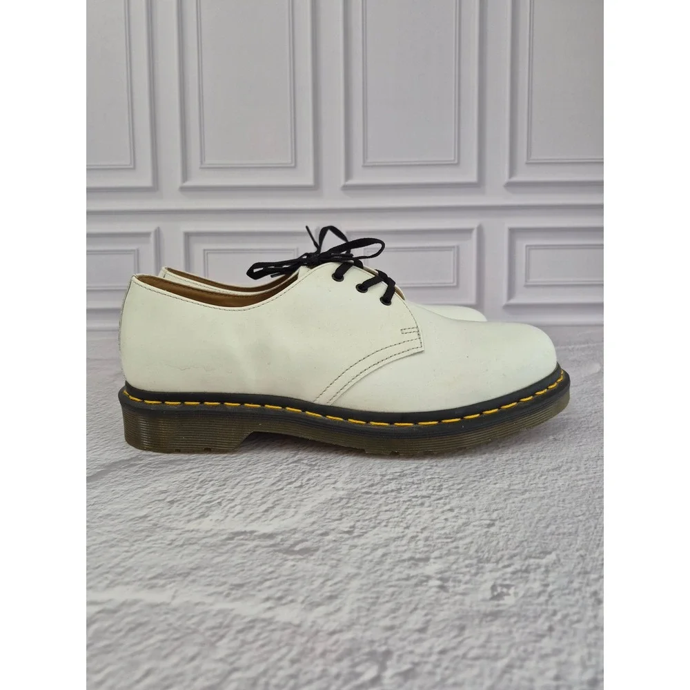 Dr. Martens 1461 White Leather 3-Eye Oxford Shoes Mens 9 Womens 10 Classic Low